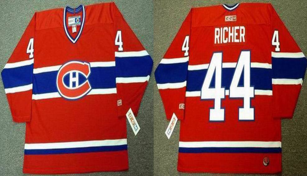 2019 Men Montreal Canadiens 44 Richer Red CCM NHL jerseys
